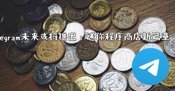 Telegram未来或将推出：迷你程序商店新篇章