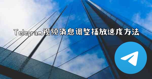 Telegram视频消息调整播放速度方法