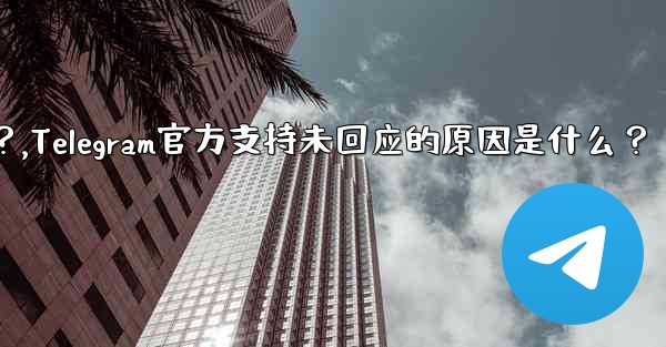 Telegram の公式サポートがまだ応答していないのはなぜですか？,Telegram官方支持未回应的原因是什么？