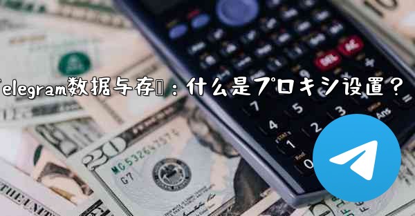 Telegram のデータとストレージ設定の「プロキシ」とは何ですか？,Telegram数据与存储：什么是プロキシ设置？