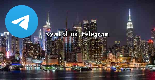 symbol on telegram