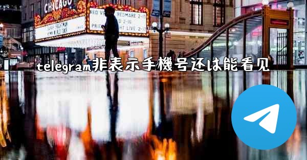 telegram非表示手機号还は能看见