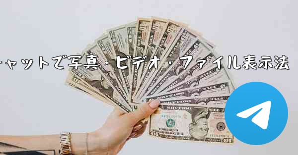 Telegram チャットで写真、ビデオ、ファイルのみを表示するにはどうすればよいですか？_Telegramチャットで写真・ビデオ・ファイル表示法