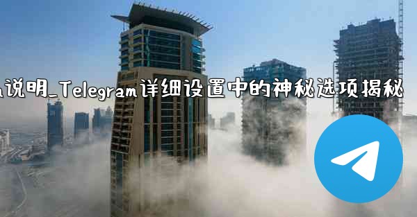 telegram说明_Telegram详细设置中的神秘选项揭秘