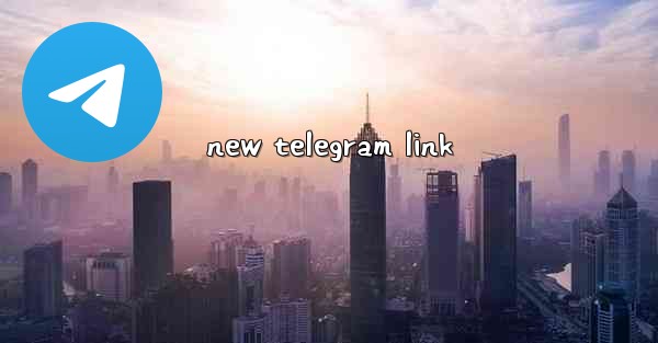 new telegram link