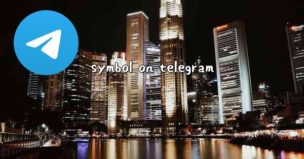 symbol on telegram