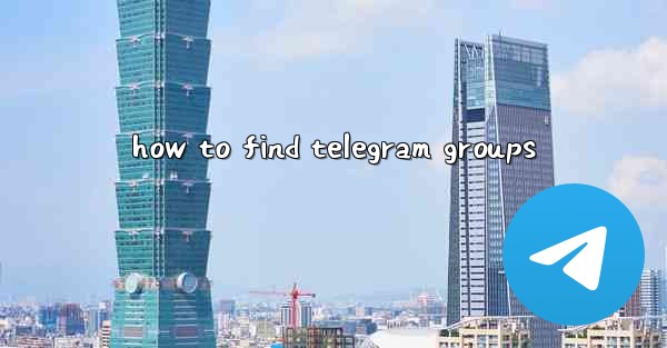 how to find telegram groups