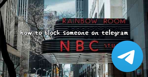 how to block someone on telegram