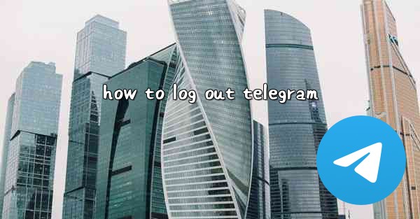 how to log out telegram