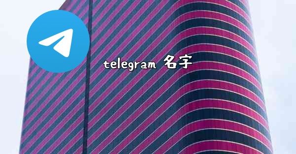 telegram 名字